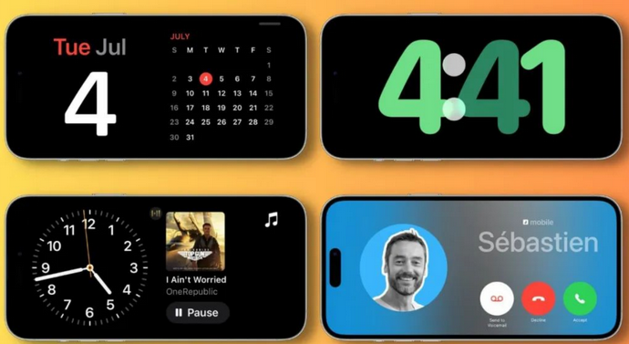 广宁苹果手机维修分享iOS17横屏充电待机显示有什么好处 