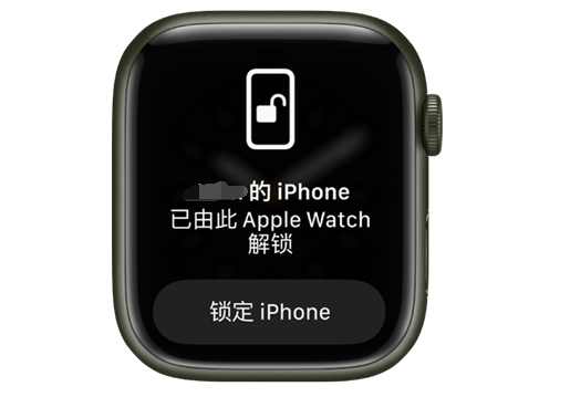 广宁苹果手机维修分享用 AppleWatch 解锁配备面容 ID 的 iPhone方法 