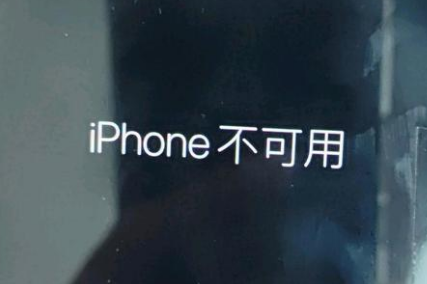 广宁苹果服务网点分享锁屏界面显示“iPhone 不可用”如何解决 