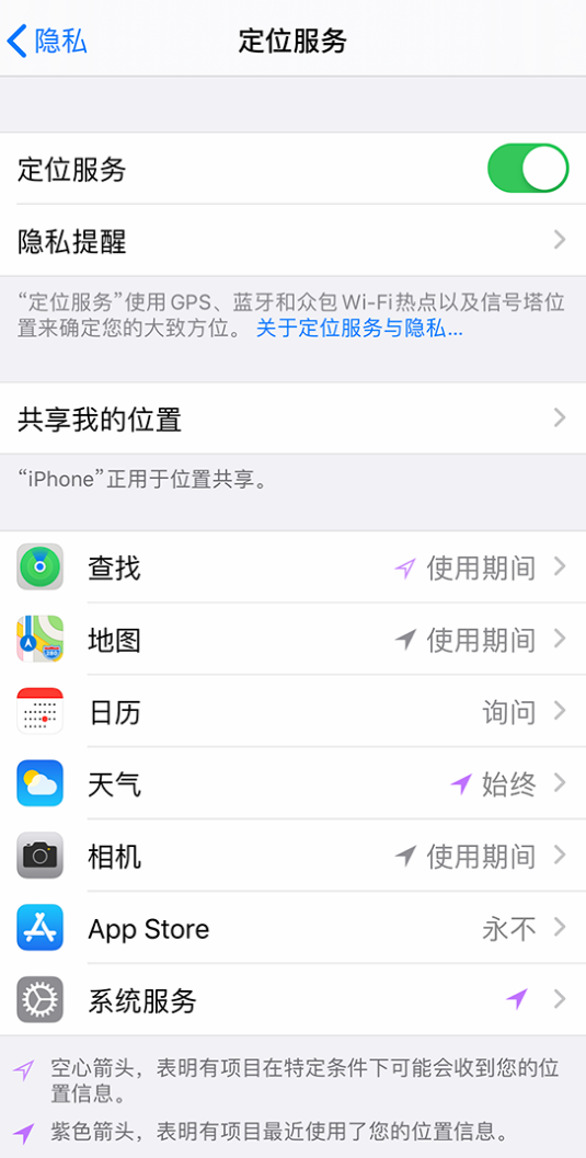 广宁苹果手机维修分享iPhone 状态栏中时间显示为蓝色图标是什么情况 
